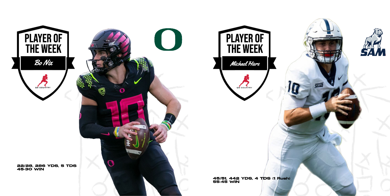 College Football Week 8: QB Country Players of the Week College Football Week 8: QB Country Players of the Week